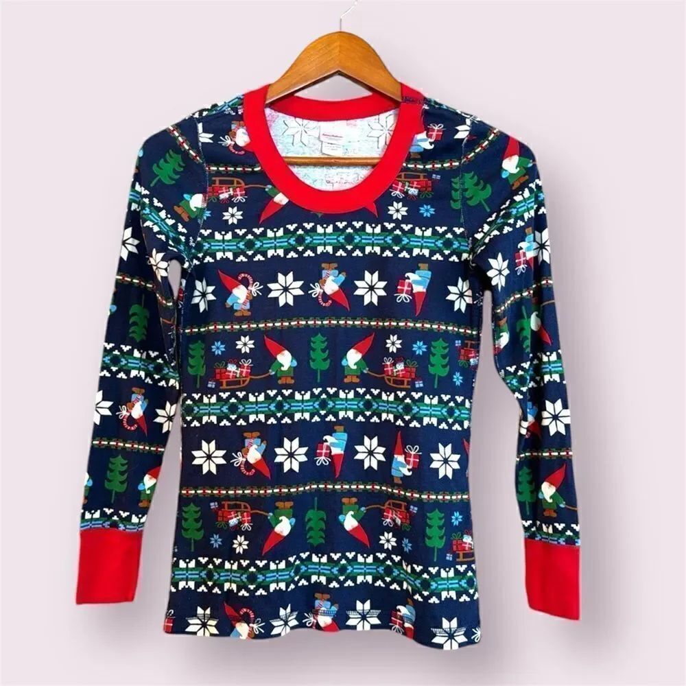 HANNA ANDERSSON Gnome Christmas Fair Isle Pajama Top